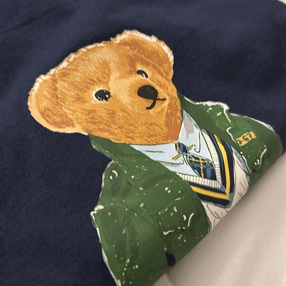 Ralph Lauren Polo Bear Jersey T-Shirt | Men’s XLT (Big & Tall) | New | Navy Blue - Picture 5 of 5